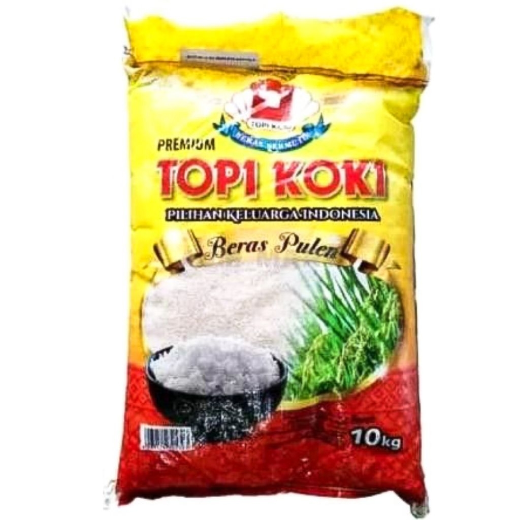 

Beras Topi koki Premium 5kg,Beras pulen wangi