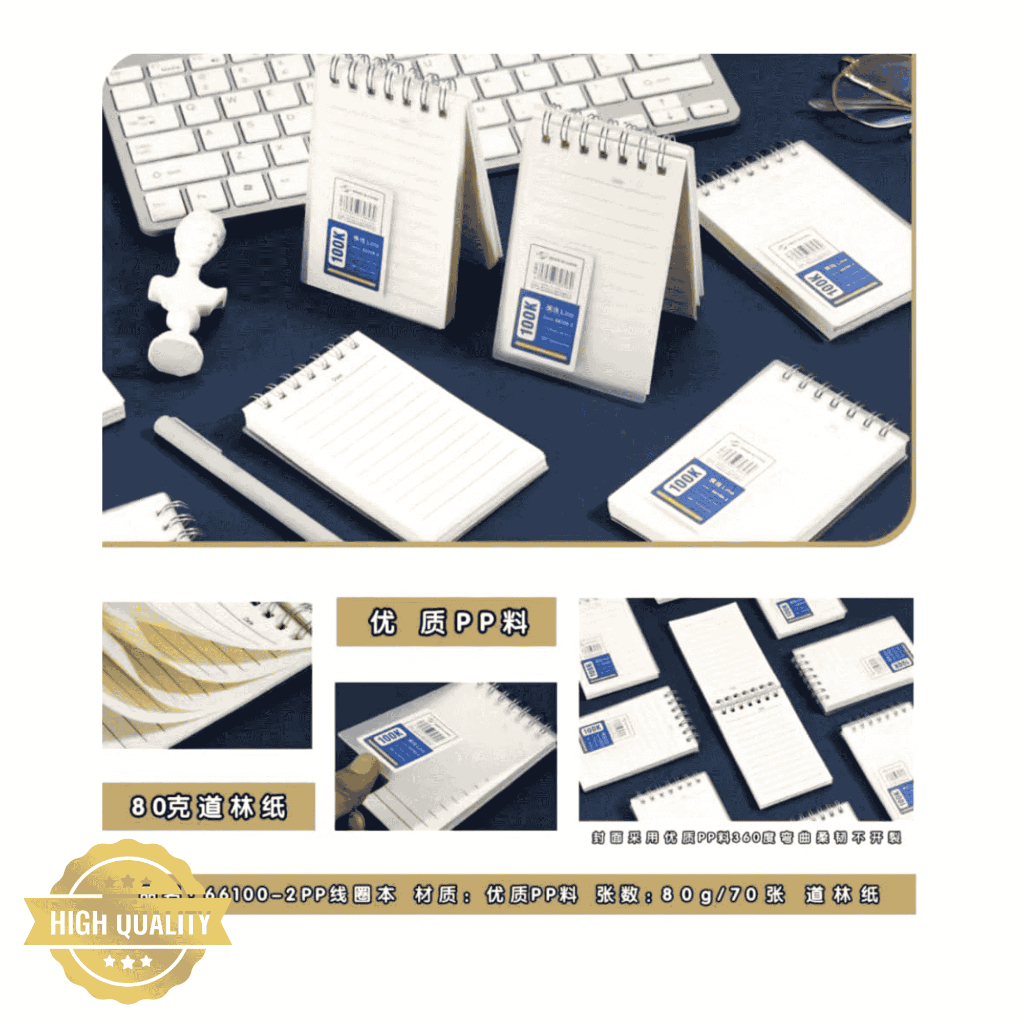 

Notebook / Buku Tulis Spiral – Jurnal & Agenda dengan Cover Transparan Tebal