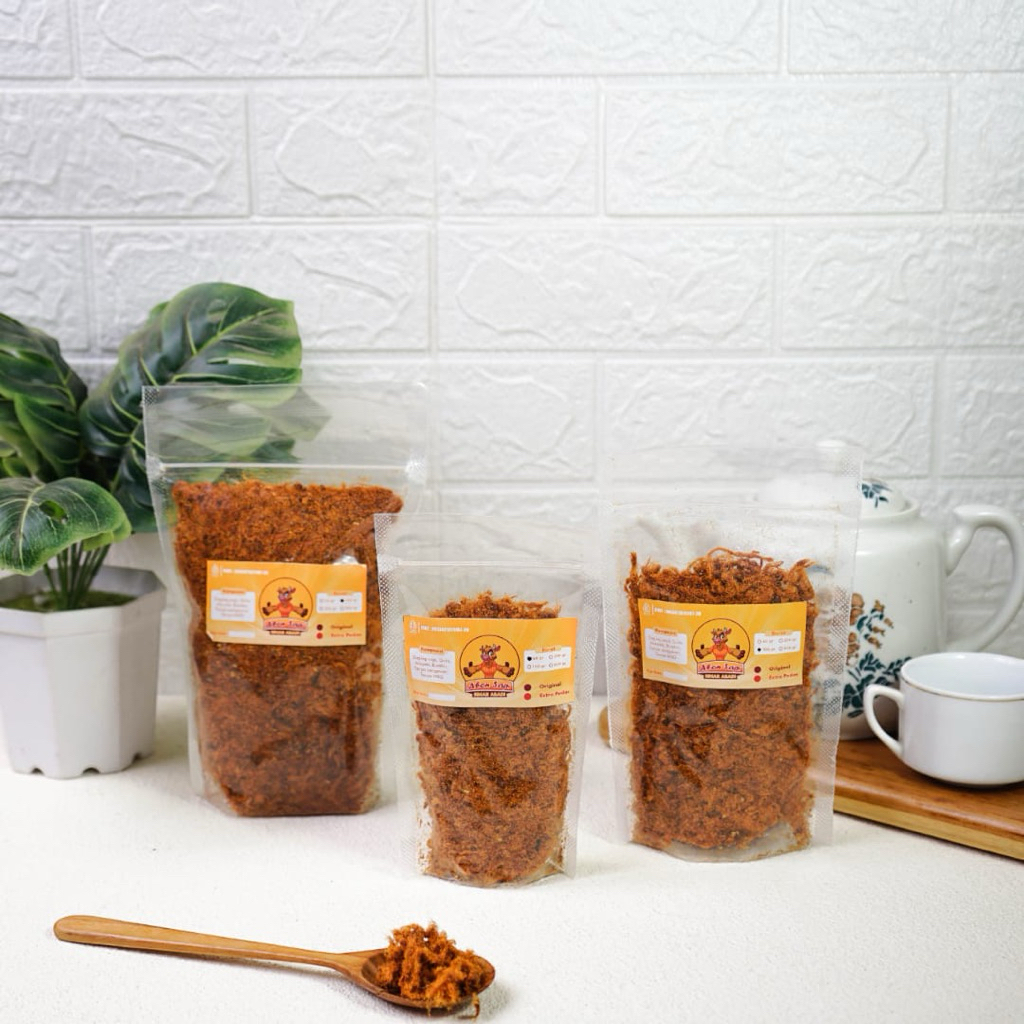 

[ABON ASLI JOGJA SAPI GRADE B 250,100,50GR] ORIGINAL & EKSTRA PEDAS ENAK MANIS GURIH