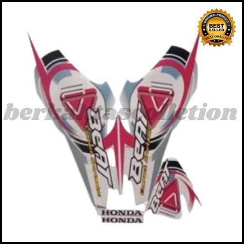 STIKER STRIPING BEAT KARBU 2009 PUTIH FULL STIKER LIS BODY MOTOR BEAT KARBU 2009 STANDAR