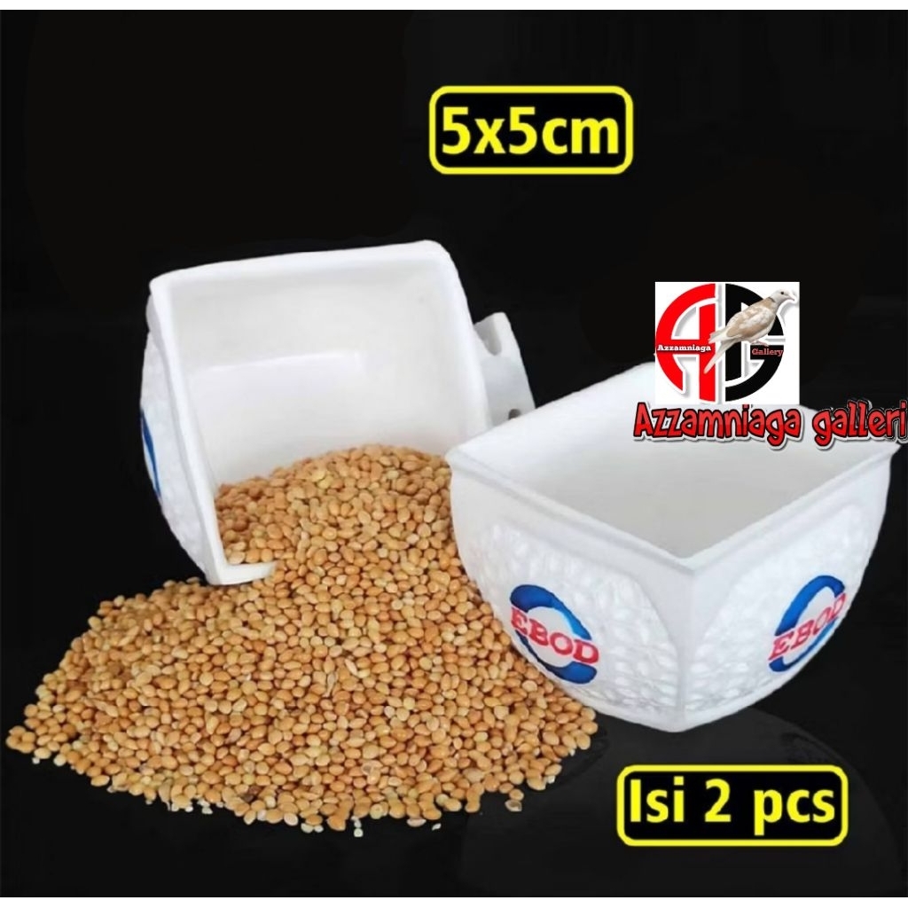 CEPUK FIBER EBOD JAYA 2 PCS CEPUK PAKAN BURUNG FIBER