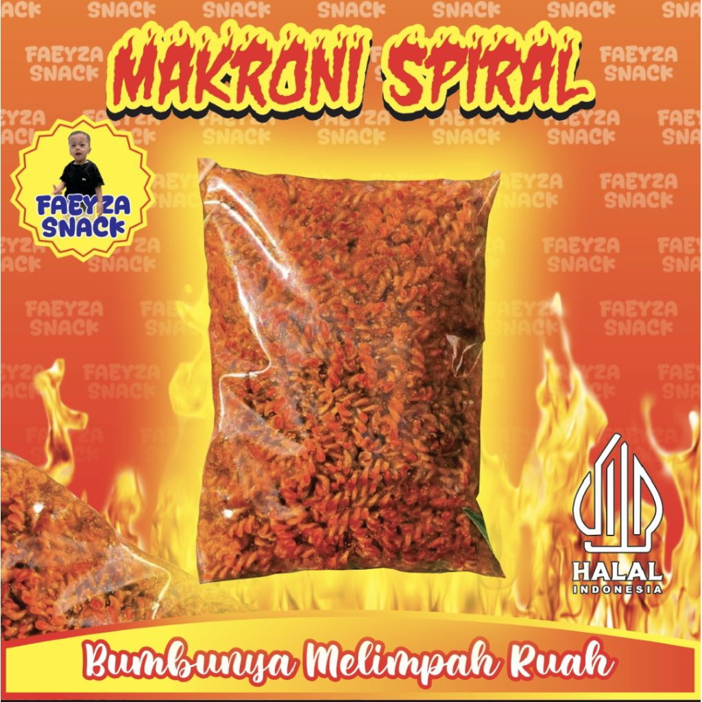 

MAKRONI SPIRAL 500Gram CIKRUH LEZAT PEDAS DAUN JERUN - Faeyza Snack