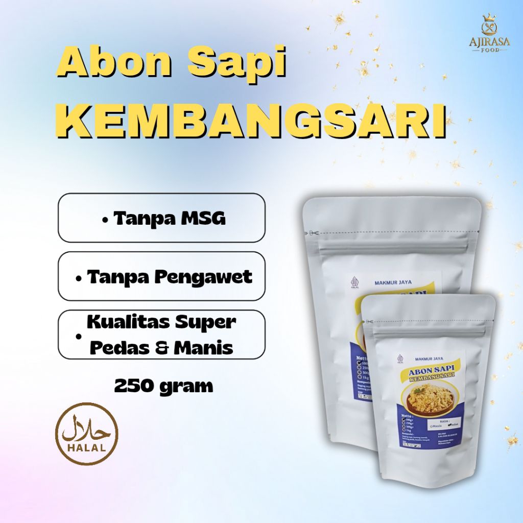 

Abon Sapi Super Kembangsari 250gr - Abon Bayi Non MSG