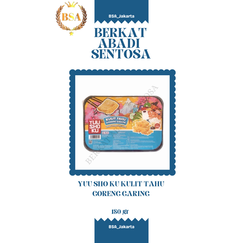 

YUU SHO KU KULIT TAHU GORENG GARING (180 GR)