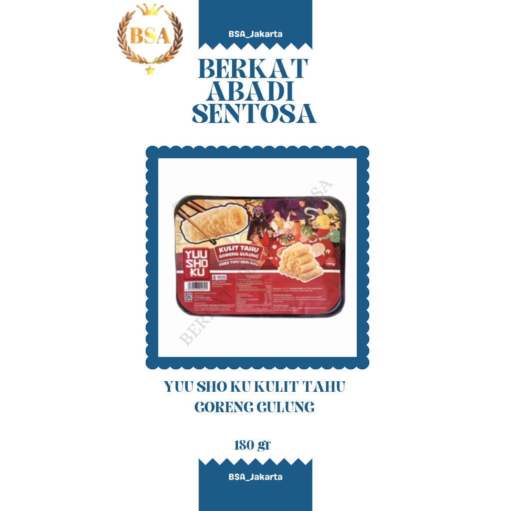 

YUU SHO KU KULIT TAHU GORENG GULUNG (180 GR)