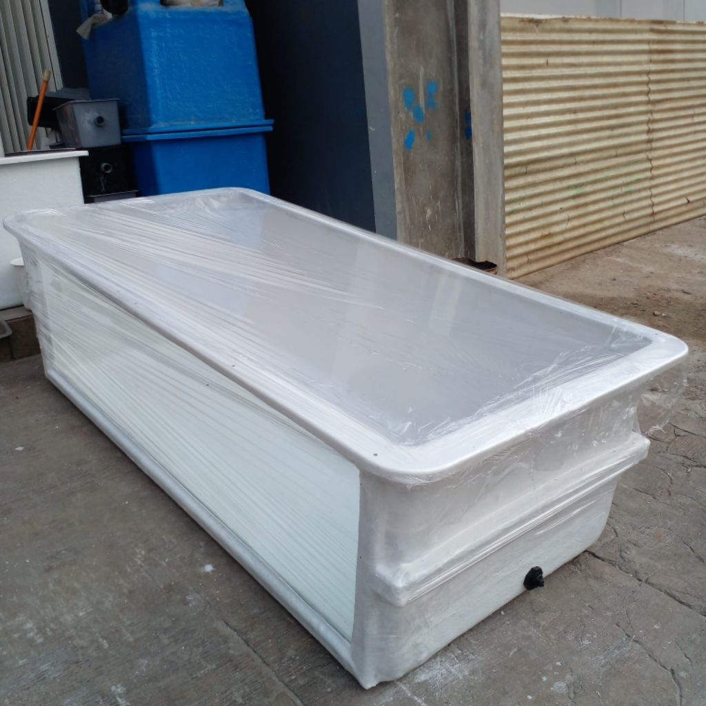 Kolam Ikan Portable 200x100x80 / Akuarium Fibreglass / kuat dan tahan lama