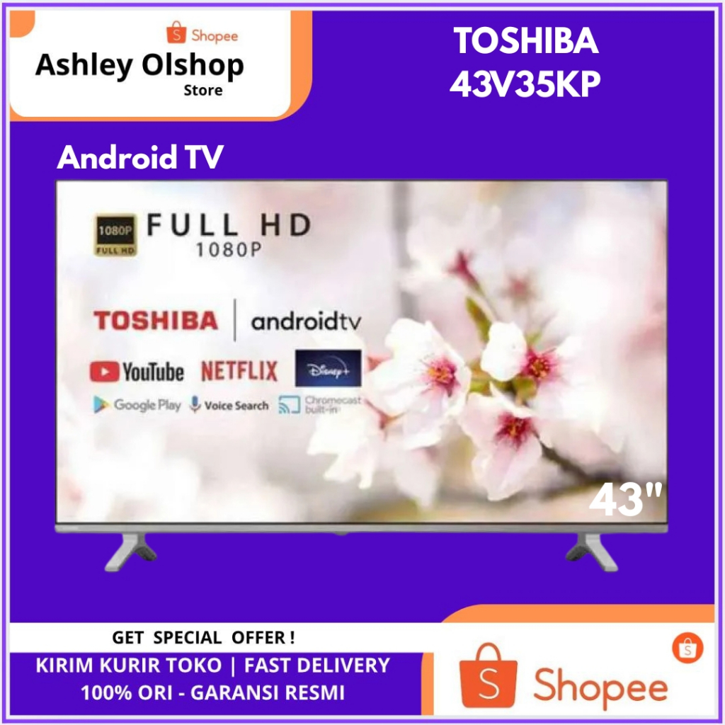 TV 43 Inch Toshiba 43V35KP Android TV Toshiba 43 Inch Digital TV V35KP