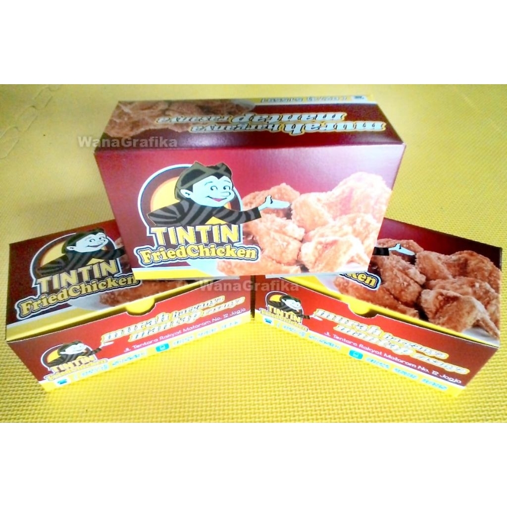 percetakan box ayam geprek custom murah