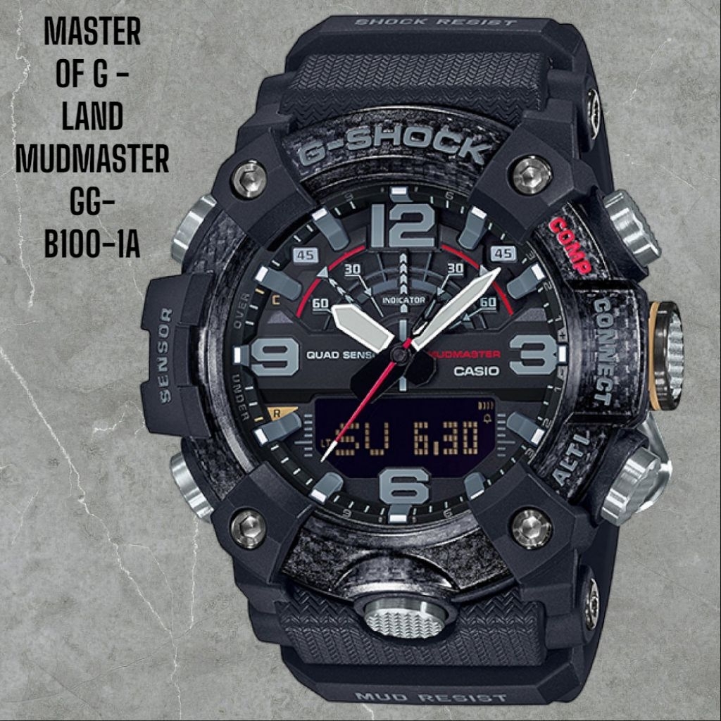 New G-Shock Pria Type GG-B100 Ori Bm Orange baterai Free Box Set