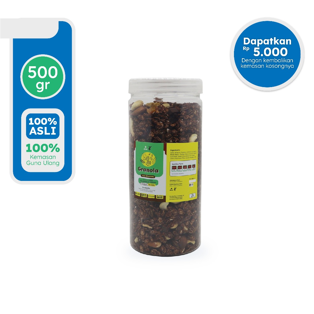 

Monkeybar Granola Dark Chocolate 500gr