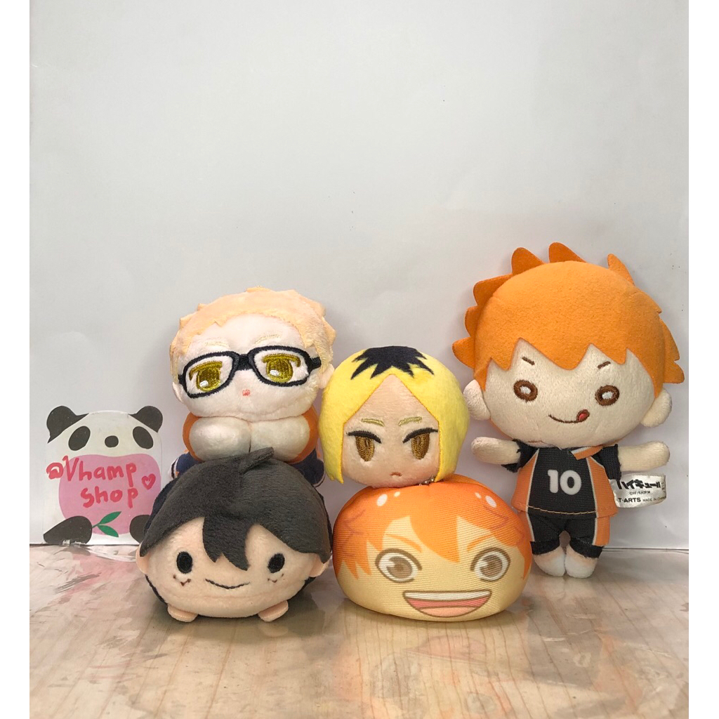 Haikyuu Nuigurumi Plush Hugchara Tsukishima, Nitotan omanjuu Hinata Shoyo, Badge Kenma, Noru Yamahuc