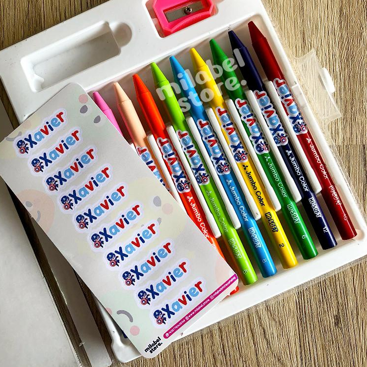 

{ 40 PCS } MILABELSTORE - STICKER LABEL PATTERN UNTUK PENSIL / BOTOL / BUKU / TEMPAT MAKAN - ANTI AIR