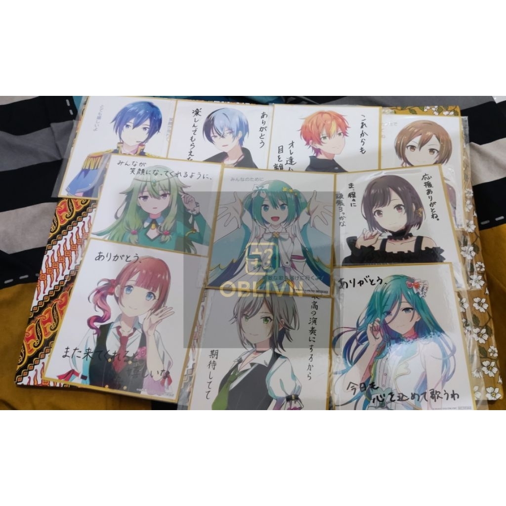 Hatsune Miku Project Sekai Colorful Stage Movie x CGV Shikishi Character Art Print Code