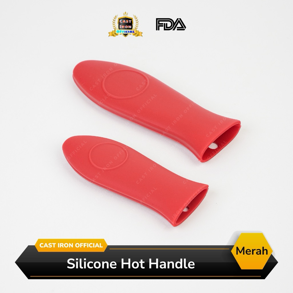 silicone hot handle panci wajan cast iron grill skillet dutch oven pro