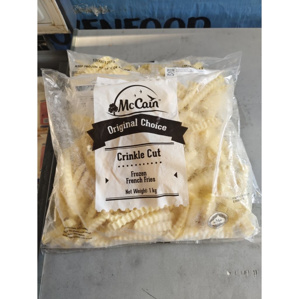 

MC CAIN kentang Crinkle berat 1 kg