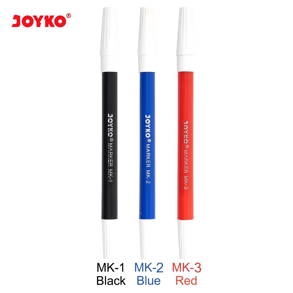 

Spidol Penanda Joyko Marker Warna Hitam / Biru / Merah