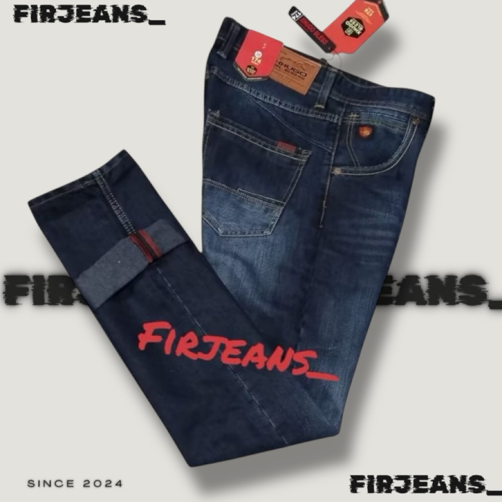 XHUGO BLESS DENIM TERLARIS / Celana jeans pria fashion denim Reguler semi slim cocok untuk semua umu