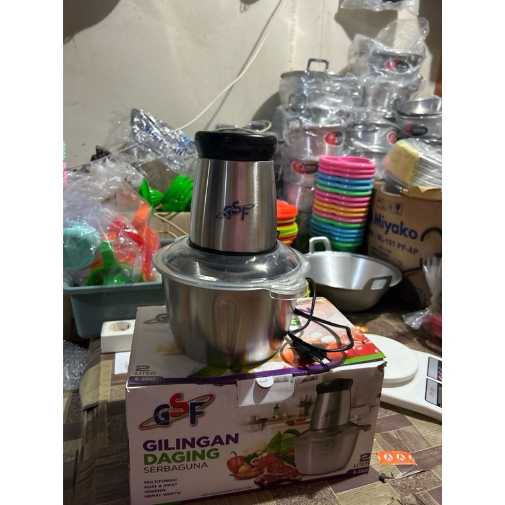 BLENDER DAGING / GILINGAN DAGING / MEAT CHOOPER SERBAGUNA GSF KAPASITAS 2 LITER