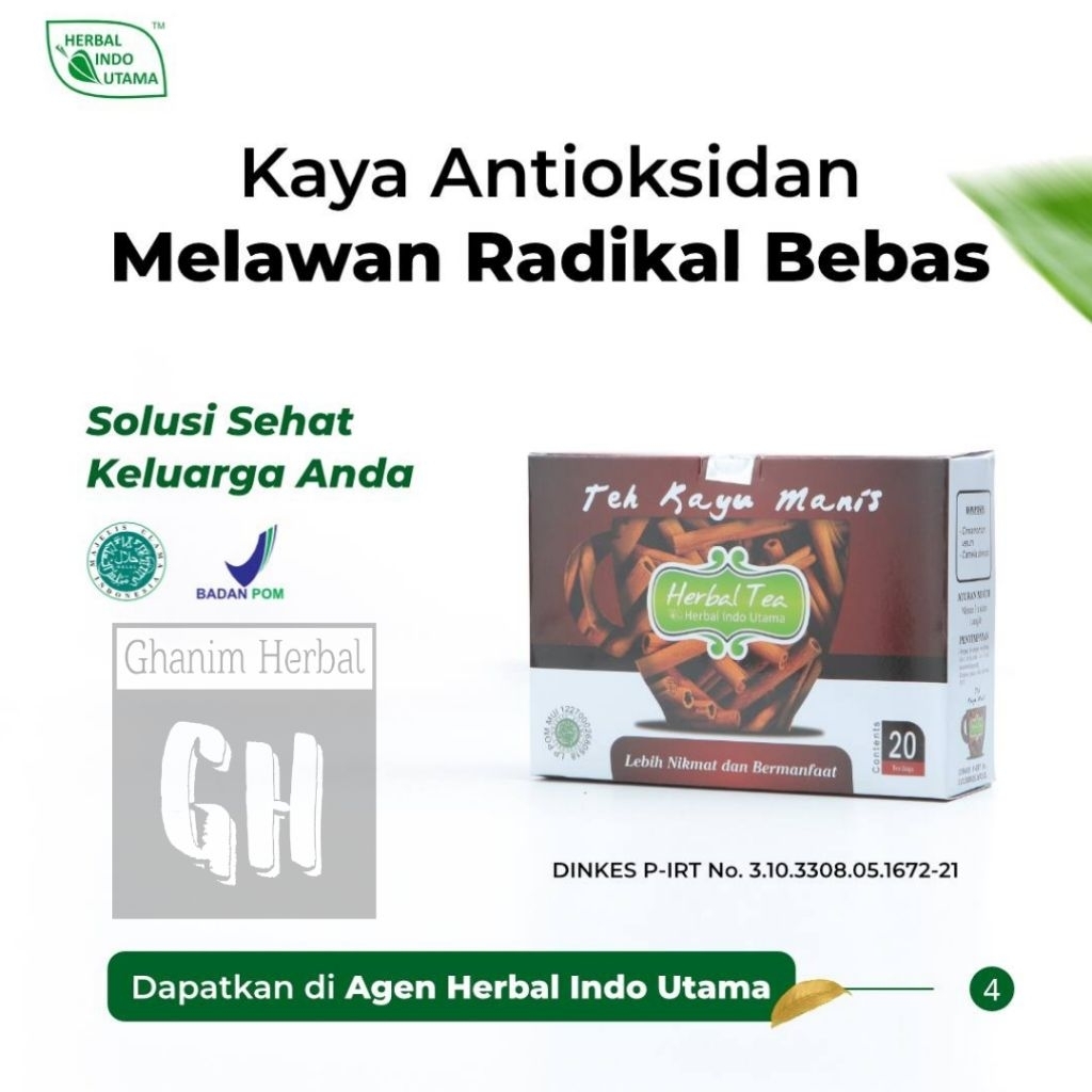 

TEH KAYU MANIS | Teh Herbal ORIGINAL BPOM | Meluruhkan keringat,haid,melemaskan otot tegang,penghangat tubuh dan perlancar sirkulasi darah,pelega nafas dan tenggorokan,sebagai anti bakteri