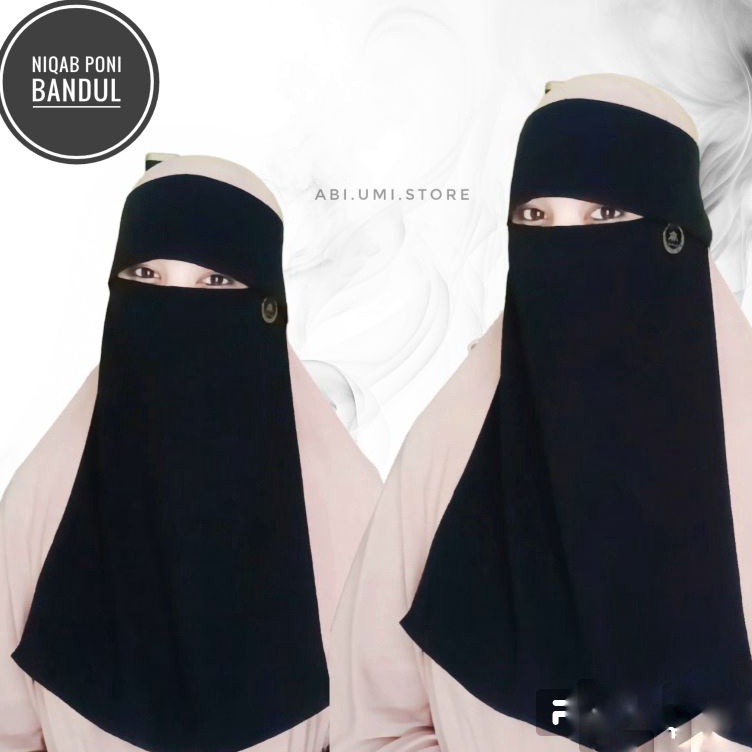 KODE C68S Diskon COD niqab cadar poni hitam bandul silky jetblack ori sifon arab ORI RASPATI HIJAB f