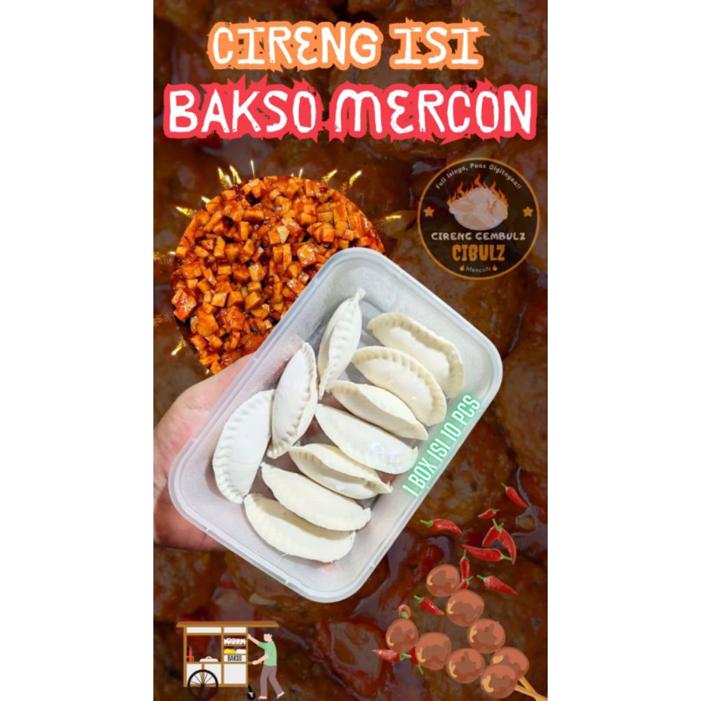 

Cireng isi bakso mercon