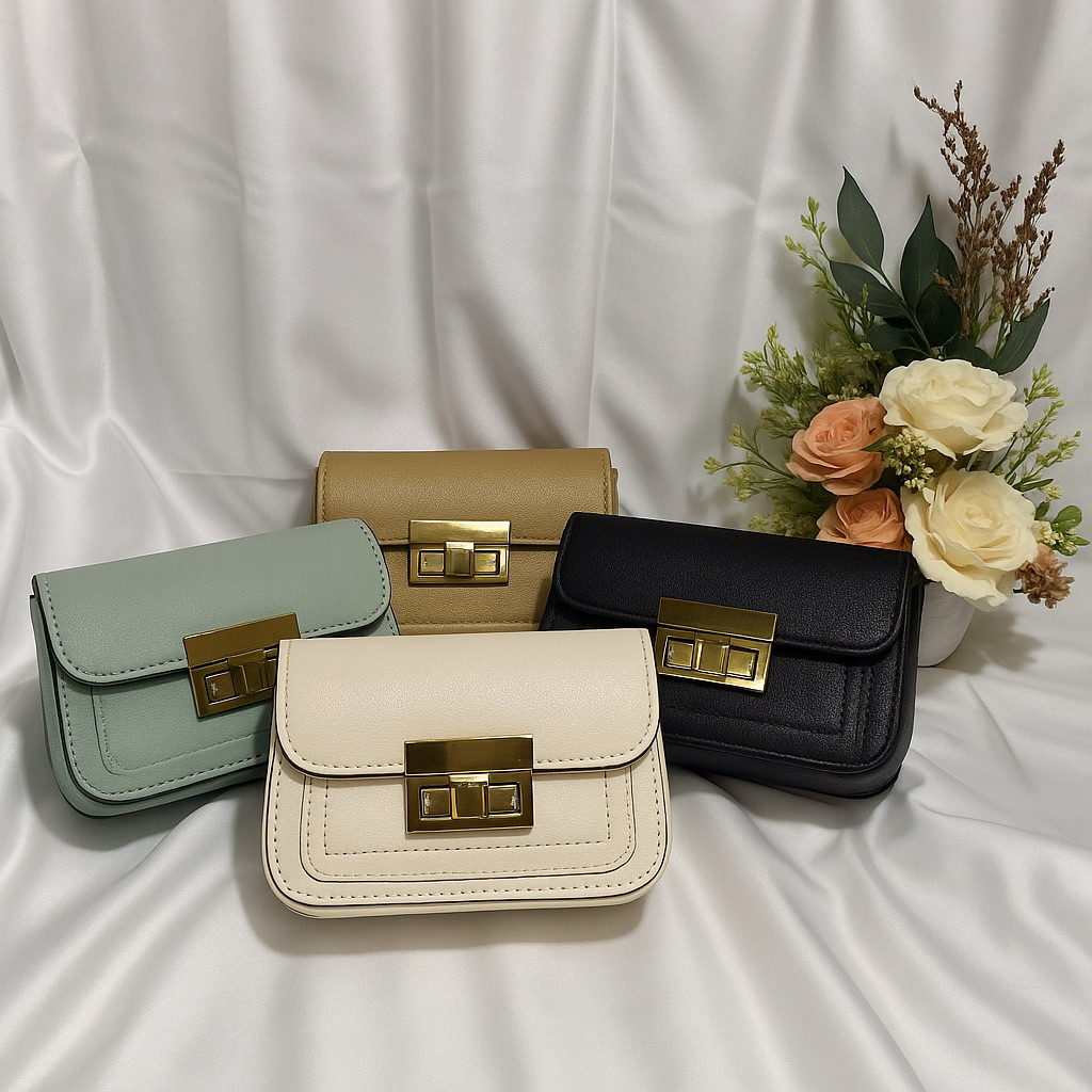 Tas Wanita Slingbag IVANA || Tas wanuta Slingbag Korea || Tas Wanita Slempang Rantai