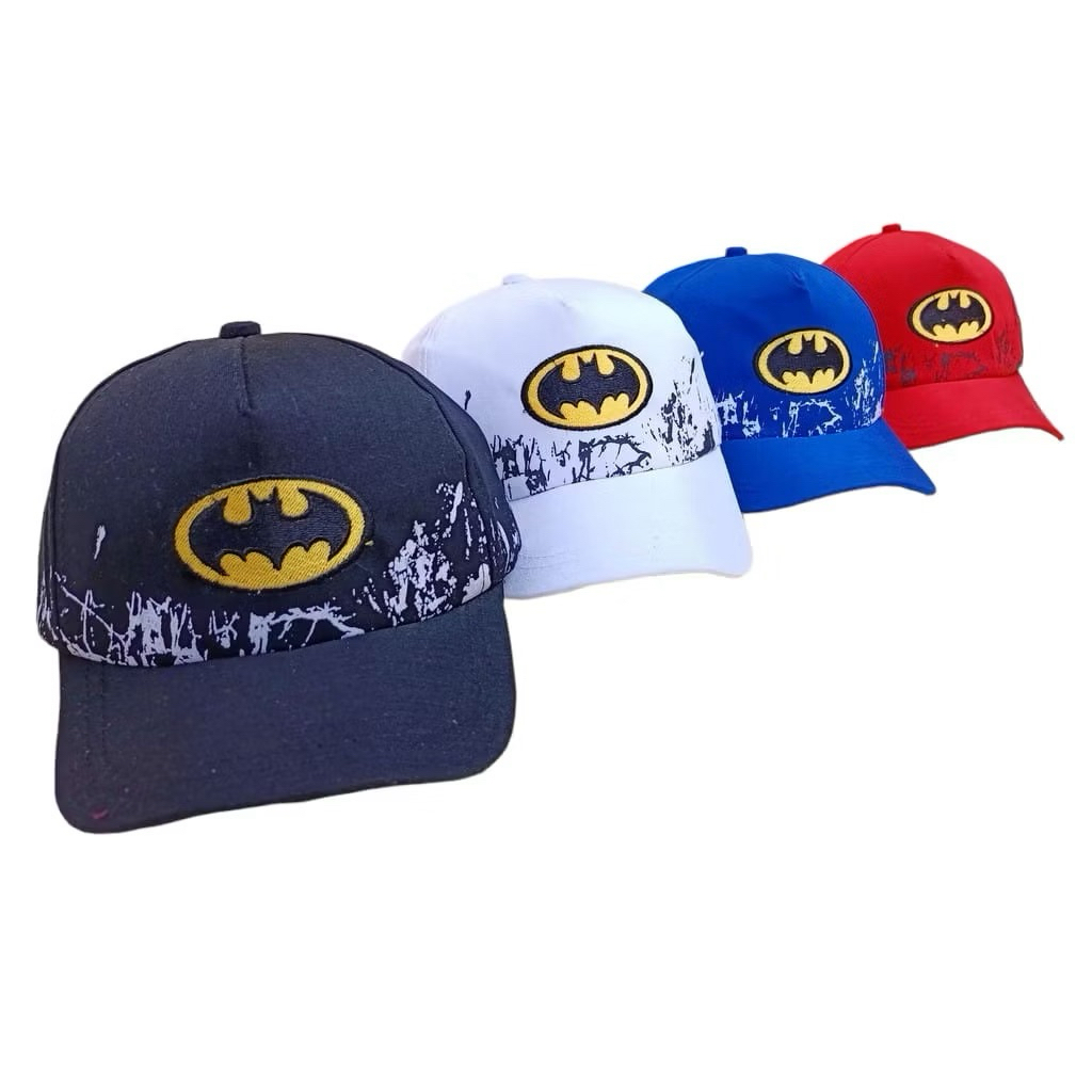 TOPI ANAK BASEBALL BORDIR BATMAN / TOPI DISTRO ANAK BORDIR BATMAN / TOPI BASEBALL ANAK BORDIR BATMAN