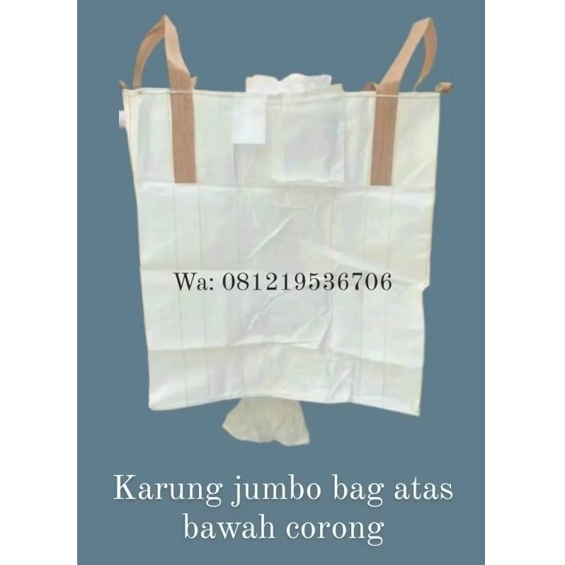 karung jumbo bag 1 ton karung jumbo atas bawah corong