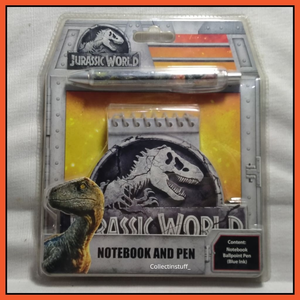 

[READY STOCK] Jurassic World Notebook & Pen Official Merchandise