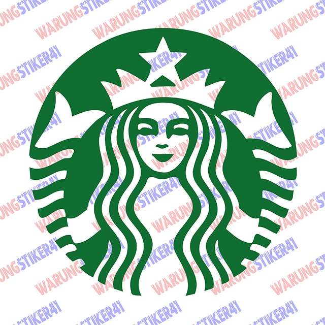 

stiker starbucks sticker cutting custom keren
