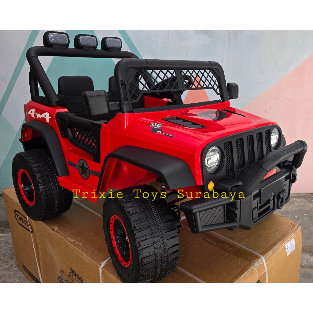 TRX-2108 Jeep Rubicon 2 Anak Mobil Aki Jeep Mainan Anak