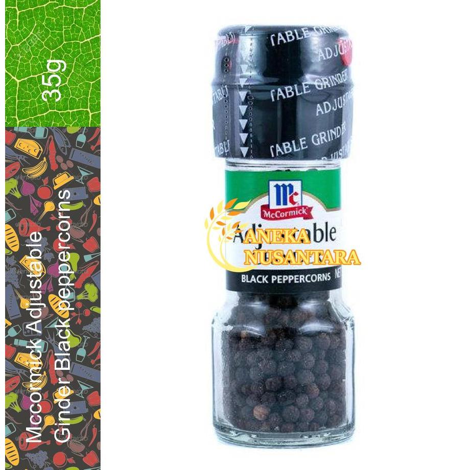 

Mccormick Black Pepper Adjustable Grinder 35 gr Blackpepper Mc Cormick McCormick Black Peppercorns Promo