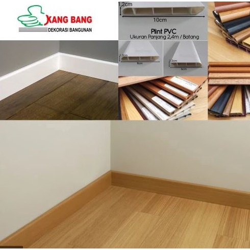 KODE S22U PLINT LANTAI PVC LIST PLANK PVC LIST LANTAI SKIRTING LIST DINDING LIS PARKIT KANGBANG