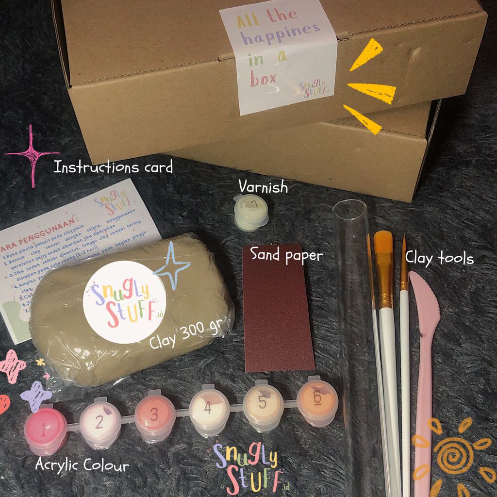 

DIY Clay Kit / Clay Plain 300 gr by snuglystuff.id