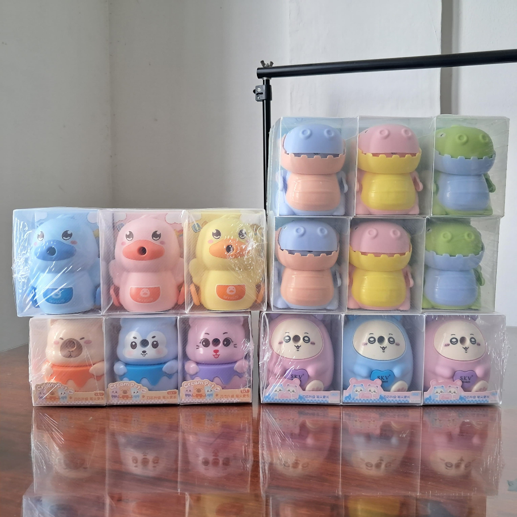 

1 Pcs Serutan Pensil Putar SKV / Serutan SKV Meja Karakter