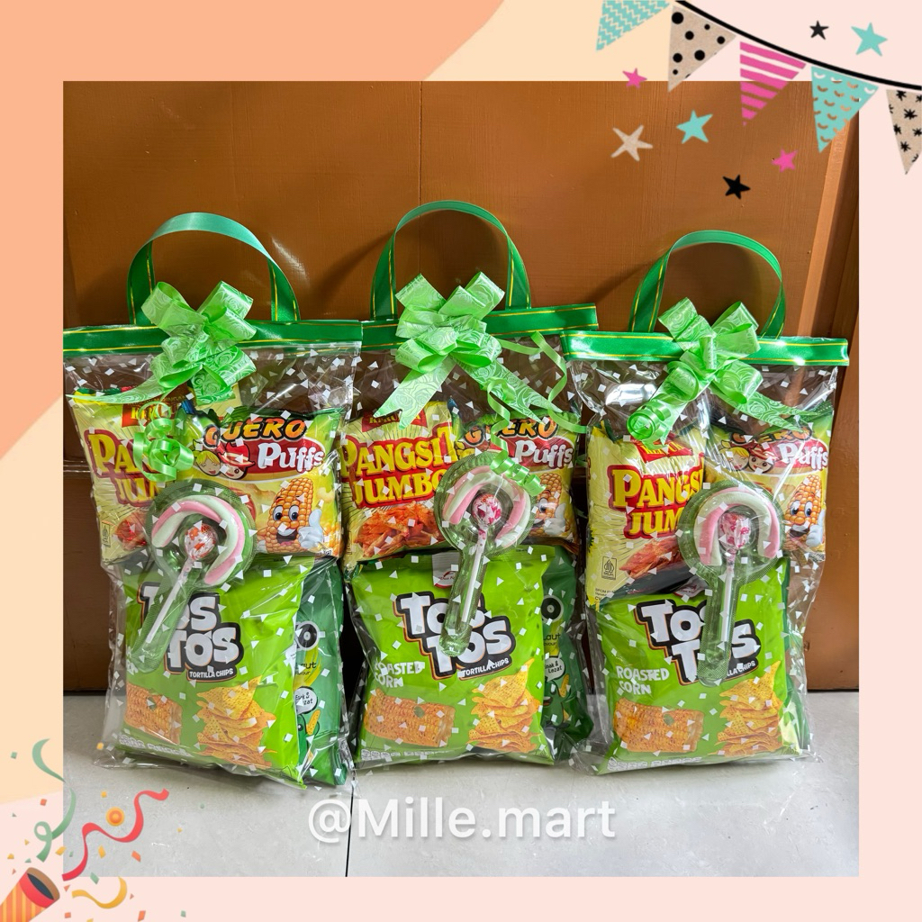 

Request Snack Hijau Murahmeriah + pita hijau