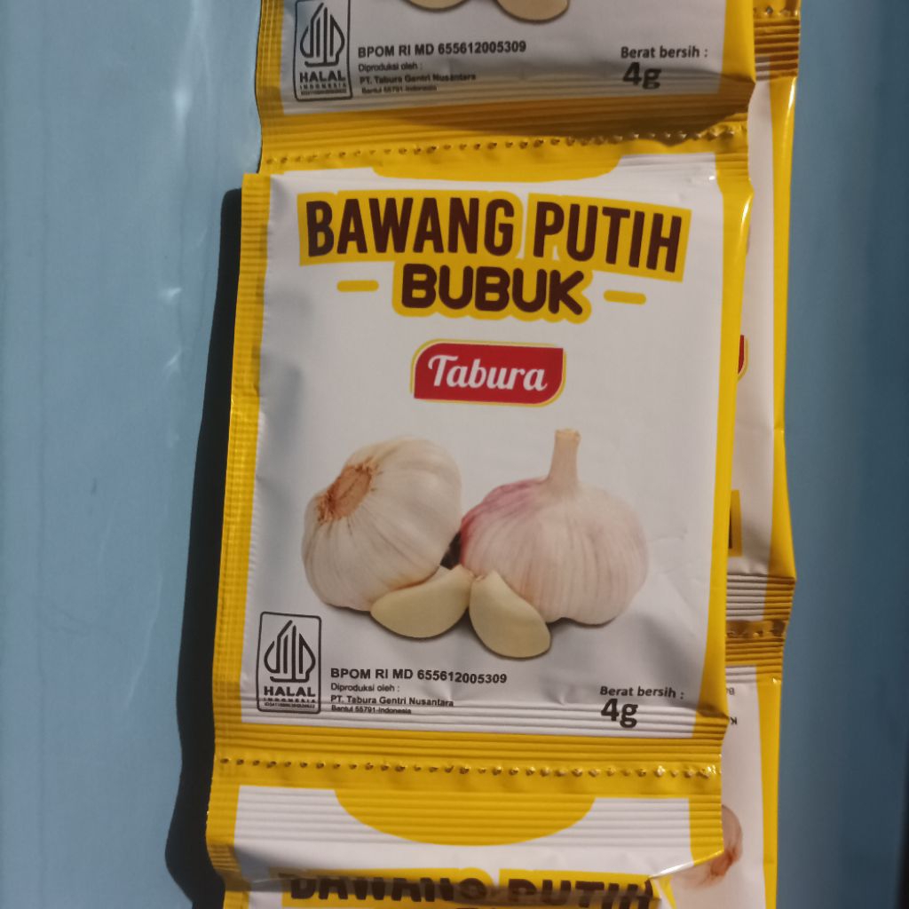 

Bawang putih bubuk TABURA renteng isi 12pcs murah