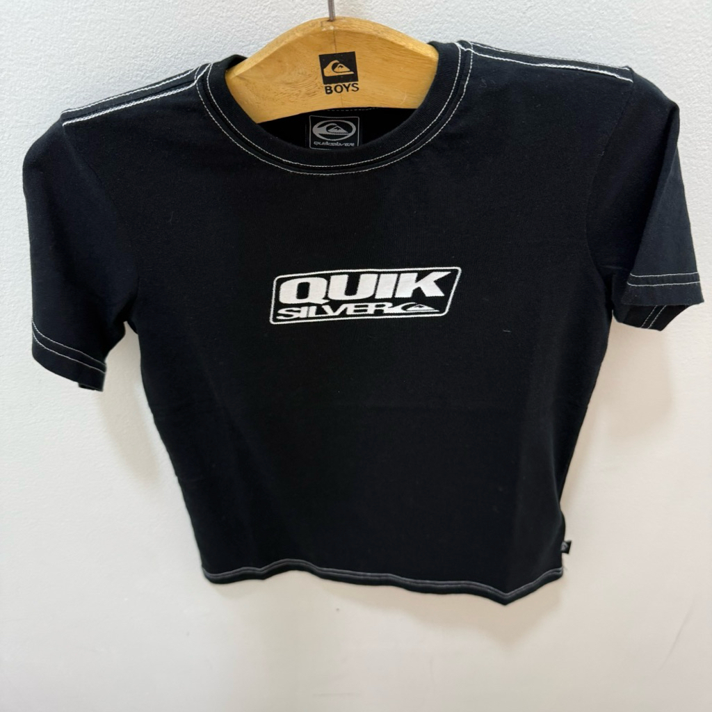kaos anak laki quiksilver original command short sleeve tee yout blak