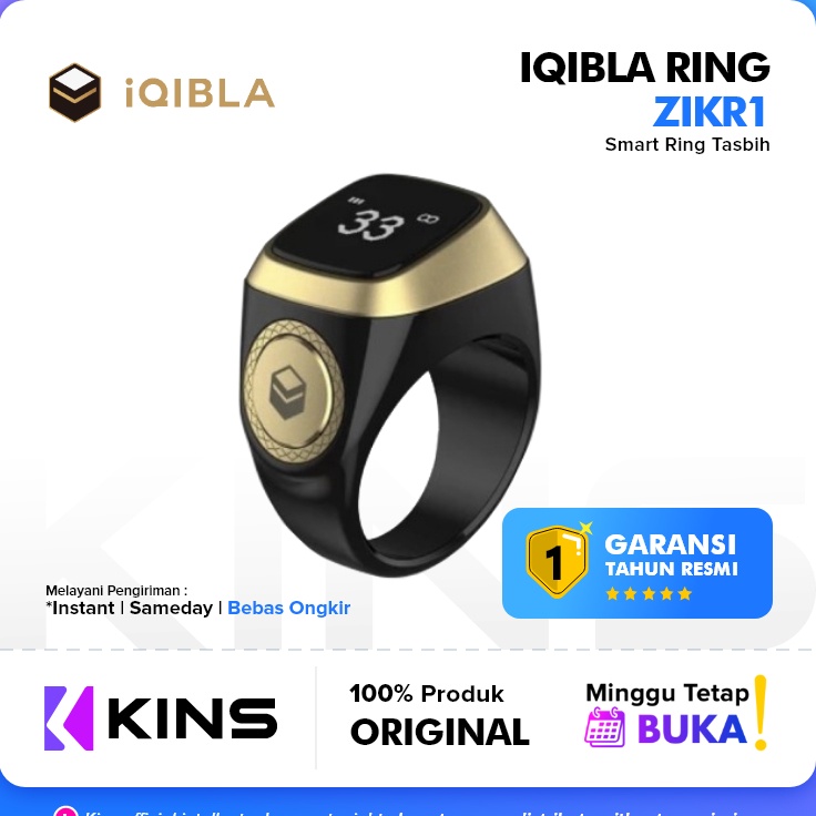 Update  iQibla Zikr Ring Lite  Cincin Tasbih Pintar Polyester  Cincin Tasbih Digital  iQibla Zikr Ri