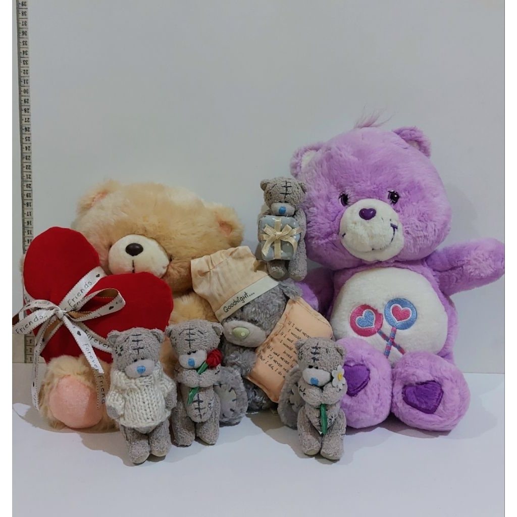 Koleksi Boneka Teddy Me to You Carebear Carebears Ungu FF Friend Forever Love