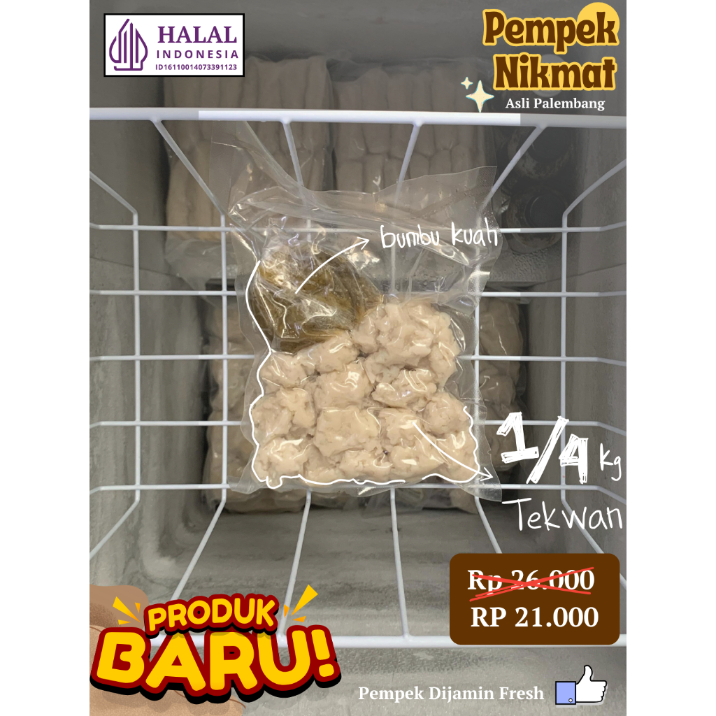 

1/4 Tekwan + Bumbu - Asli Palembang [Pempek NikMat]