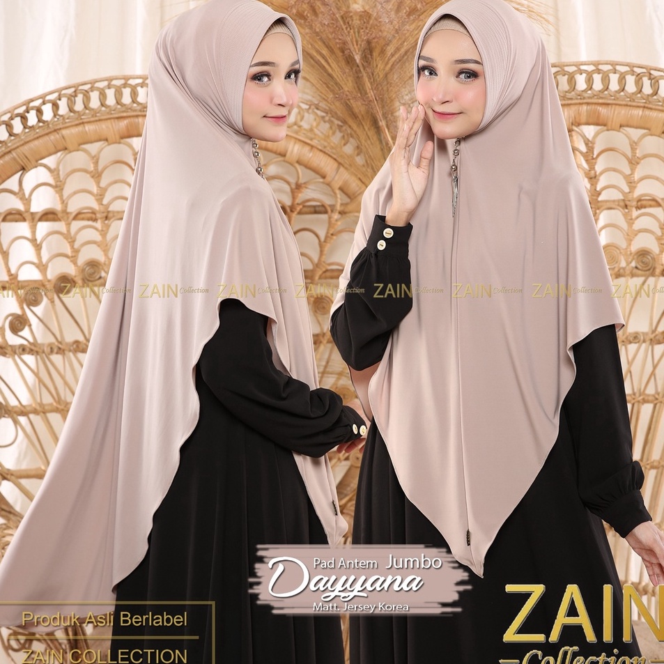 Jilbab Syari Jumbo  Hijab Syari Dayyana Jilbab Jersey Jumbo  Kerudung Jumbo  ZAIN Collection