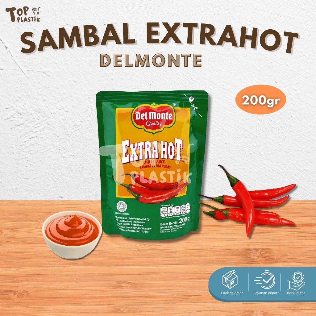 

Delmonte Saus Extra Hot Chilli Pouch 200g