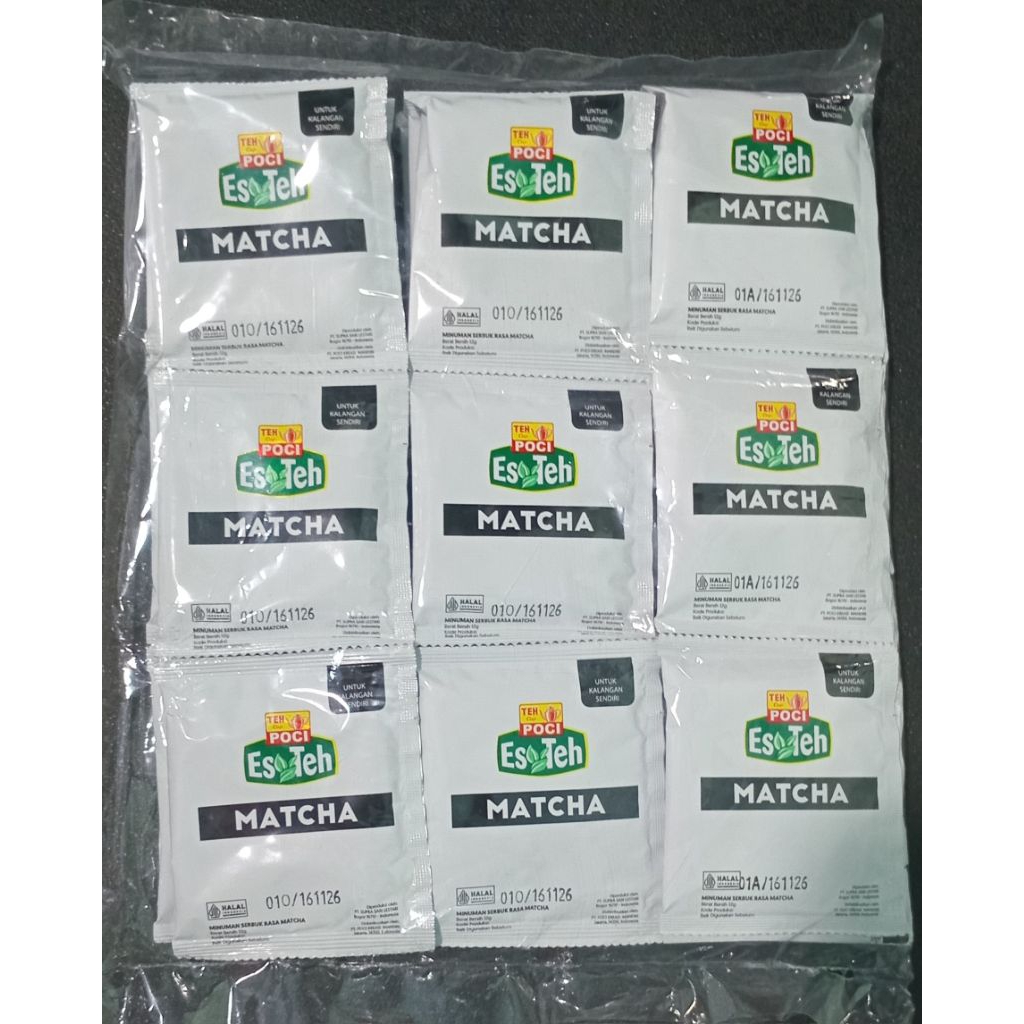 

Serbuk Poci Rasa Matcha 1 renceng isi 10 pcs