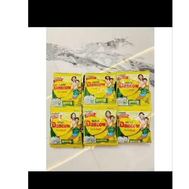 

Dancow sachet Putih & Coklat