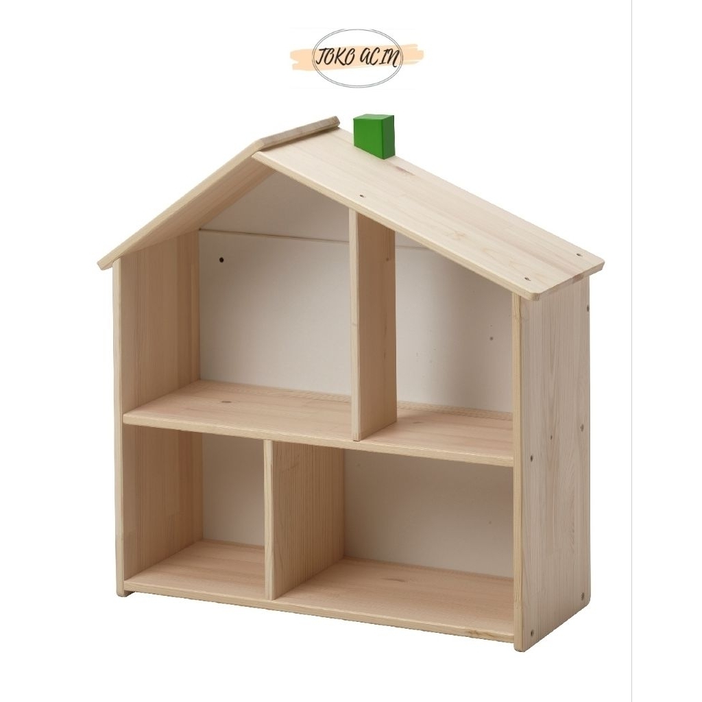 Flisat rumah boneka, rak dinding, rak serbaguna, organizer dinding, ambalan dinding