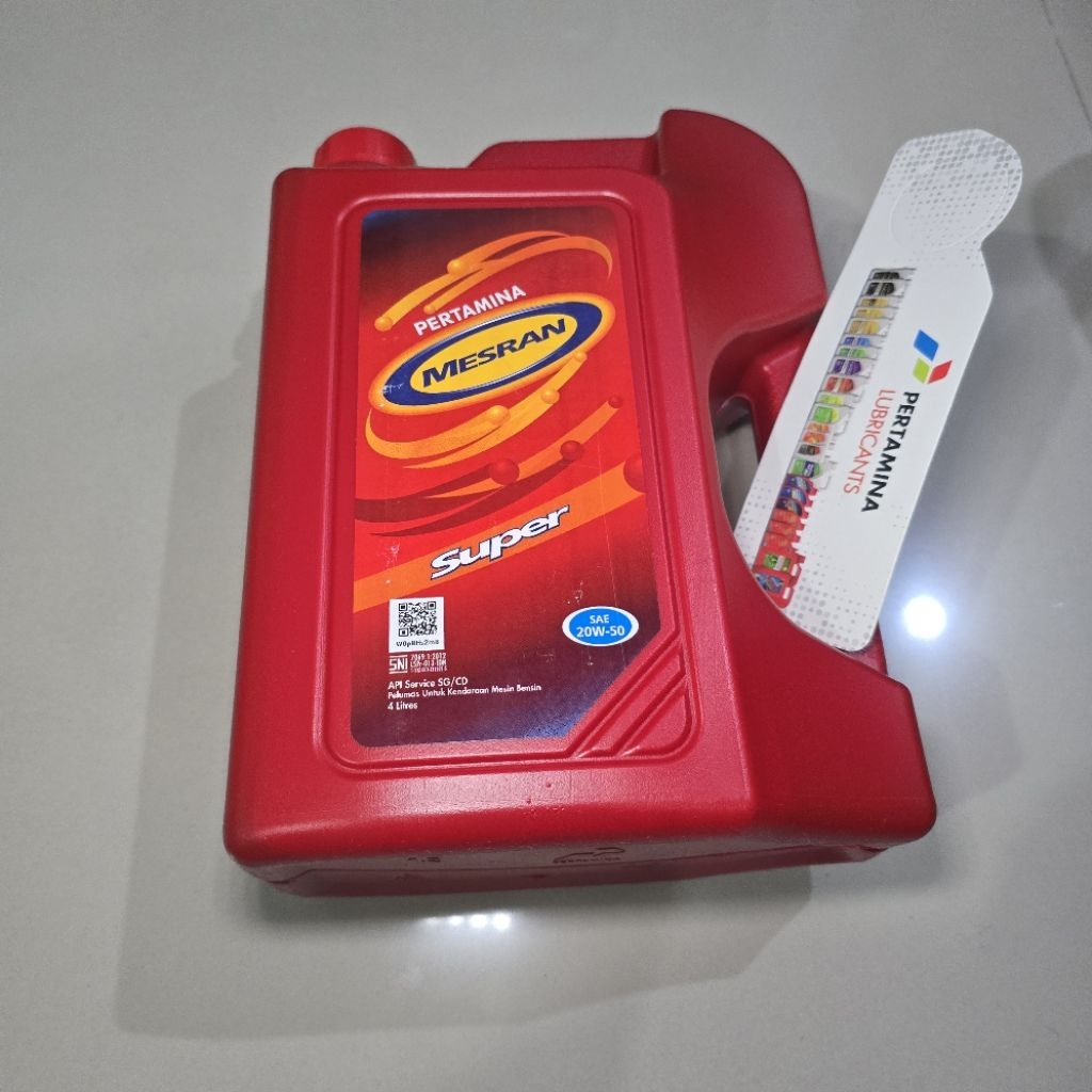 OLI MESRAN SUPER SAE 20W-50 4L OIL MESIN PELUMAS PERTAMINA 4 LITER