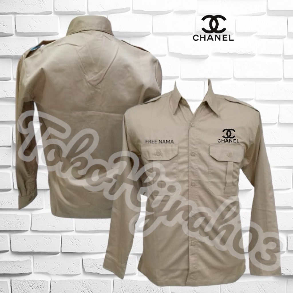 BIG SIZE SERAGAM TERBARU CHANEL KEMEJA TERBARU CHANEL SERAGAM KERJA CHANEL KEMEJA KERJA CHANEL SERAG