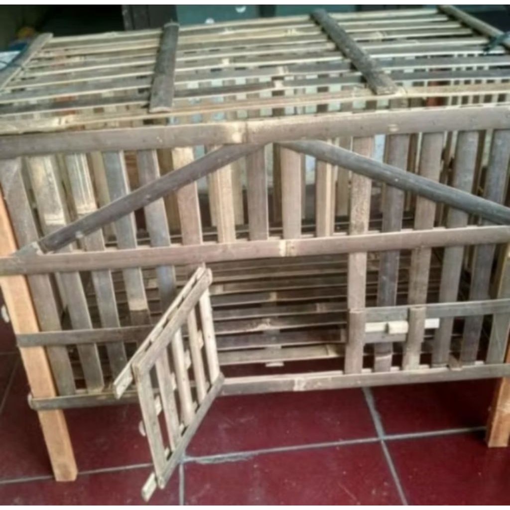 Kandang ayam, Box bambu lipat rakitan ukuran 70x40 cm Murah