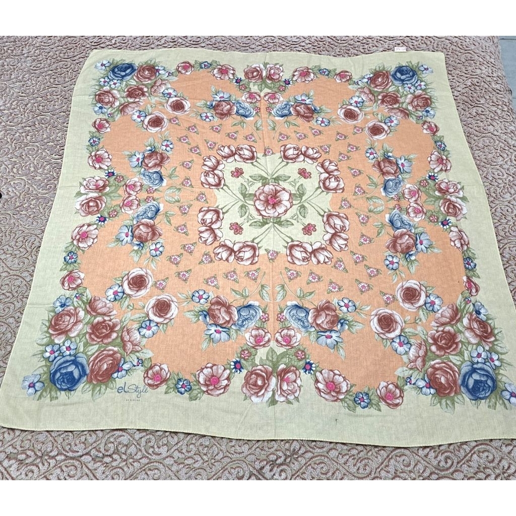 Hijab Kerudung segi empat ElStyle By elhijab Bunga
